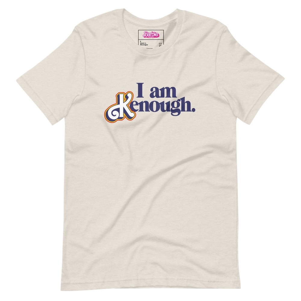 I AM KENOUGH T-Shirt Mattel Creations The Barbie Movie Size M